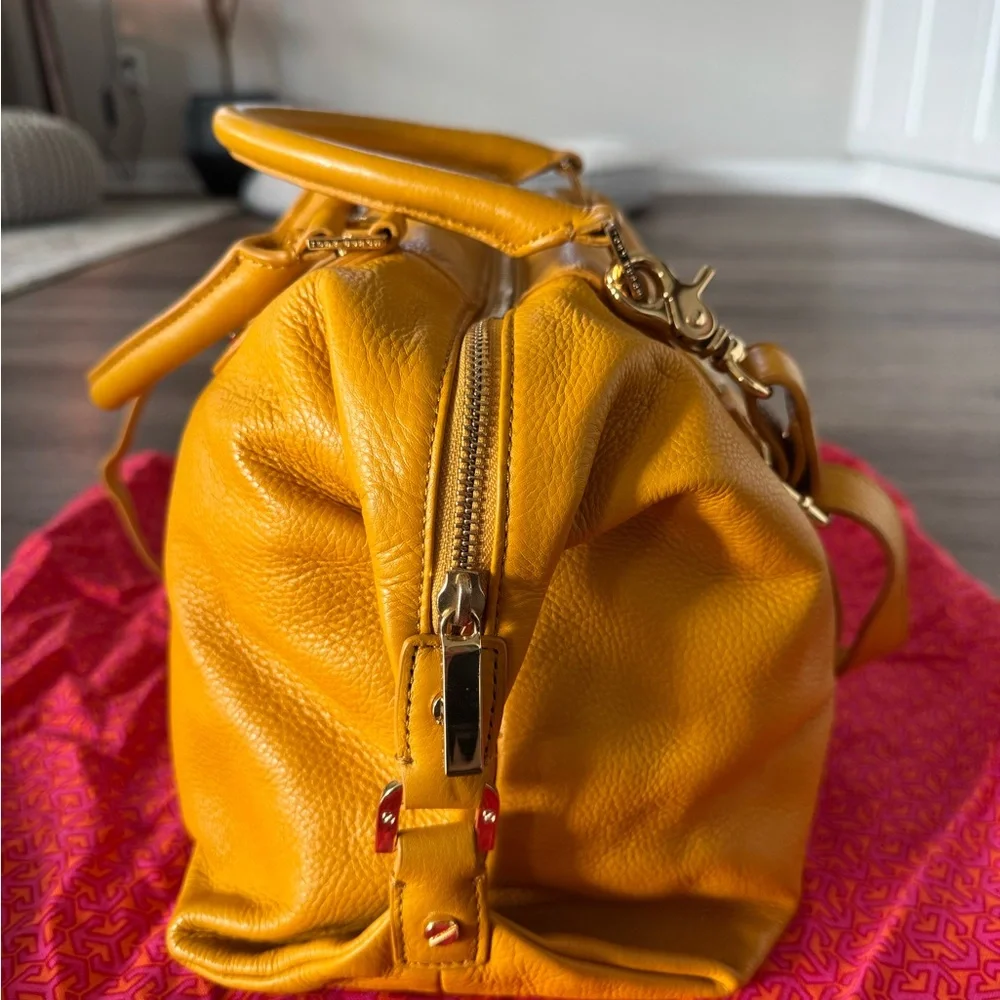 Tory Burch Mustard Leather Satchel